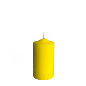 Sviečka valcová ø 40 x 80 mm žltá [4 ks]