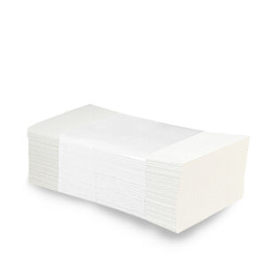 Uteráky tissue ZZ "V", 2-vrstvové, 25 x 21 cm, biele [3200 ks]