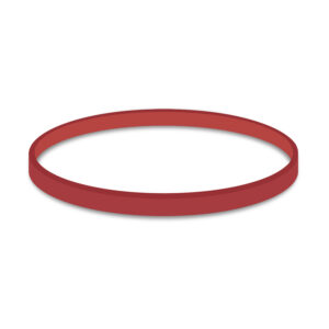Gumičky červené silné (5 mm, ø 10 cm) [1 kg]