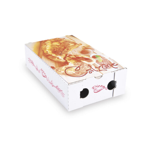 Krabica na pizzu CALZONE 28 x 17 x 7,5 cm [100 ks]