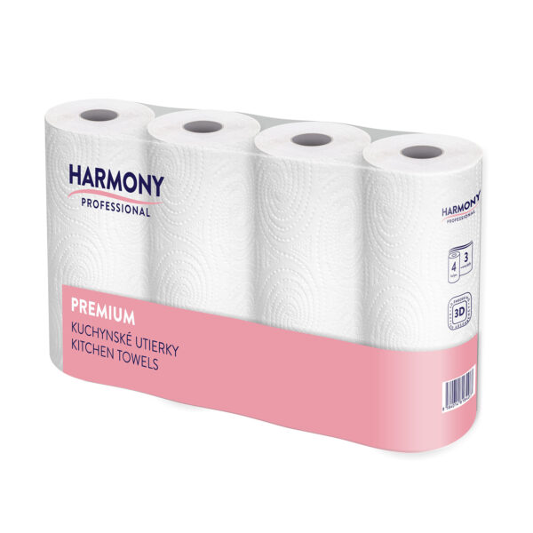 Kuchynské utierky tissue 3-vrstvové "Harmony Professional" 50 útržkov [4 ks]