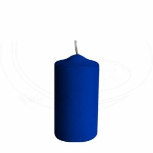 Svíčka válcová Ø 50 x 100 mm tmavě modrá [4 ks]