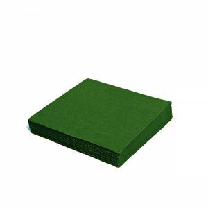Obrúsok 2vrstvý tmavozelený 24 x 24 cm [250 ks]