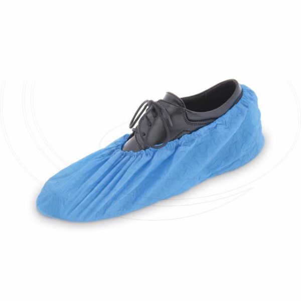 Návlek na obuv (CPE) jednorázový modrý [100 ks]